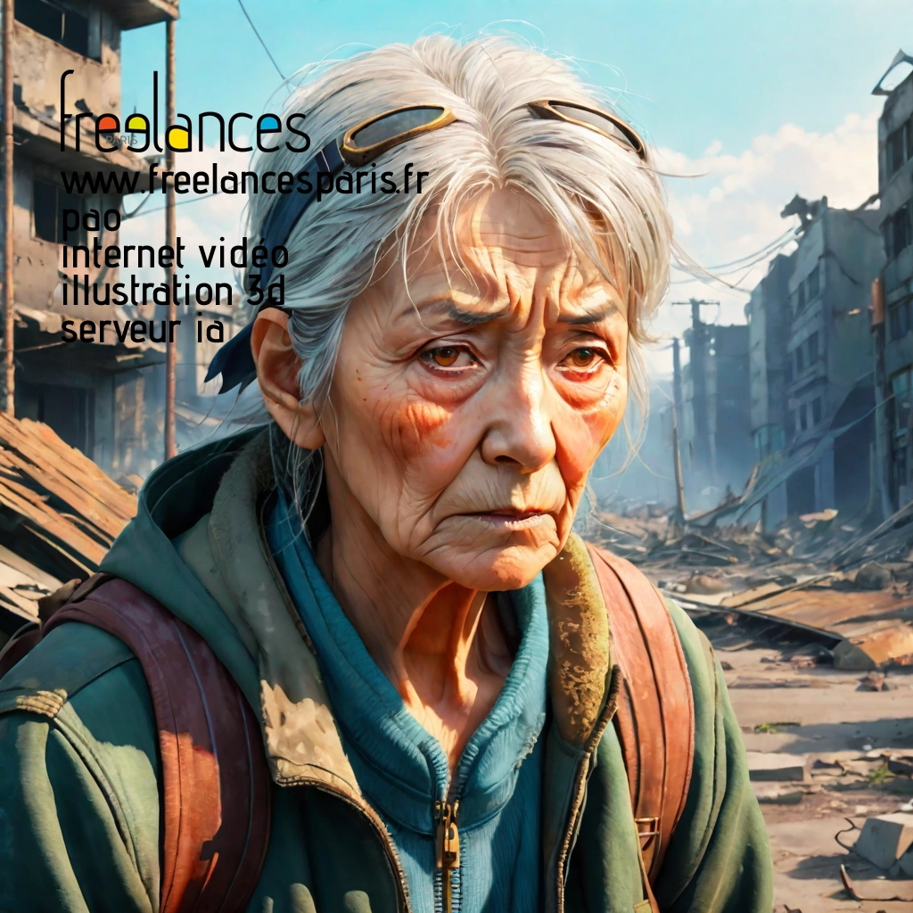 Pao mise en page internet vidéo illustration 3d serveur IA générative AI freelance paris studio de création magazines PST64QP0